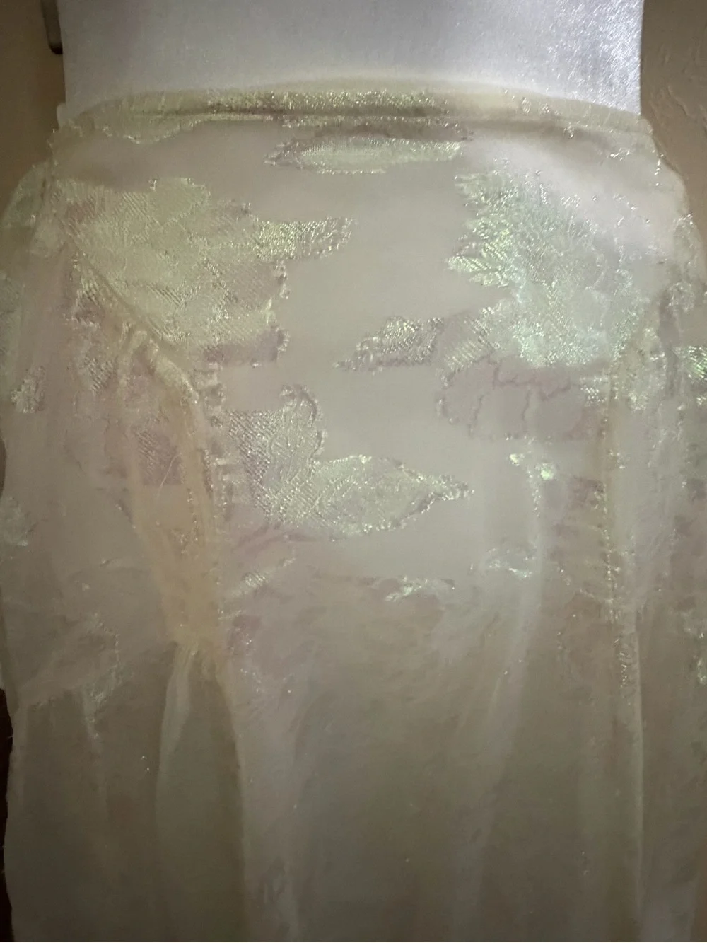 NWT Tory Burch Gretchen Skirt Ivory Iridescent Floral Midi Size 4 NWT $995